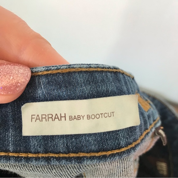 Kut From The Kloth Denim Blue Jeans Womens Size 10 Farrah Baby Bootcut Mid Rise - Picture 14 of 15